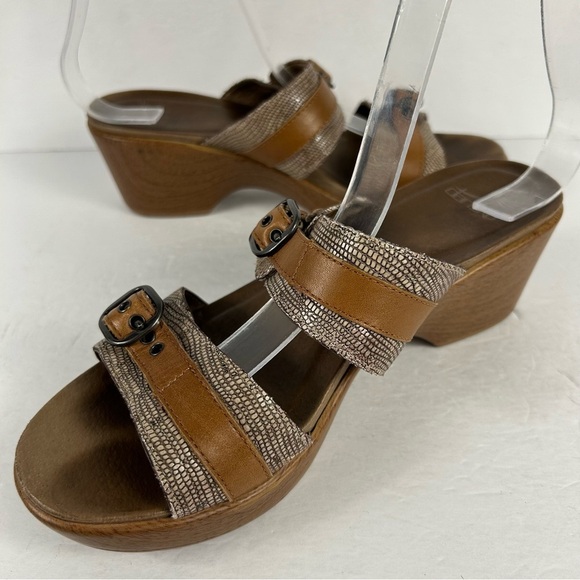 Dansko Stylish Brown and Tan Women's Sandals 39 - Picture 5 of 9